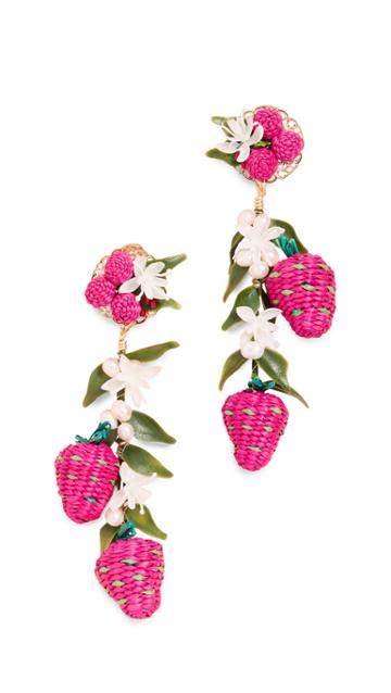 Mercedes Salazar Tropics Strawberry Earrings