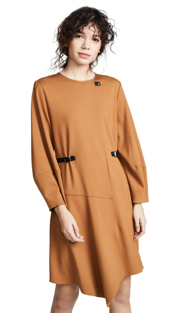 Tibi Sculpted Sleeve Shorts Dress