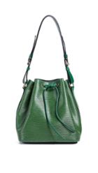 What Goes Around Comes Around Louis Vuitton Green Epi Noe Petite Bag