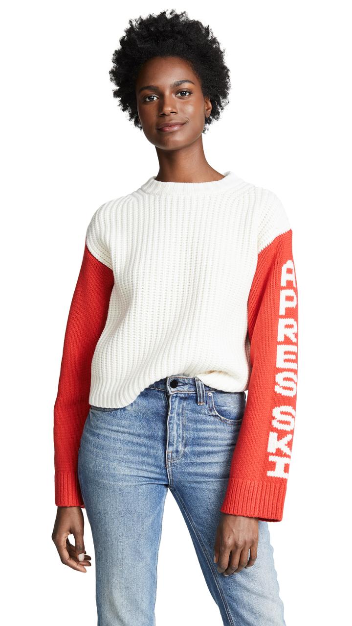 Tory Sport Cropped Apres Ski Sweater