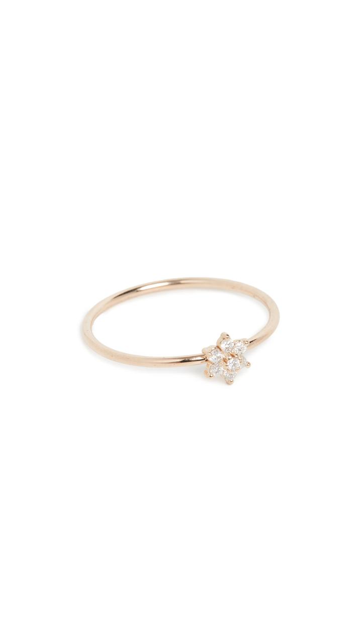 Zoe Chicco 14k Gold Tiny Prong Set Ring