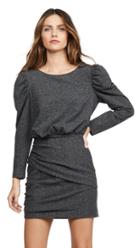 La Vie Rebecca Taylor Long Sleeve French Terry Dress
