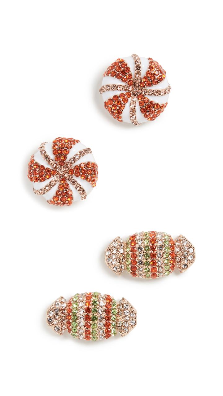 Baublebar Set Of 2 Holiday Candy Studs