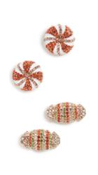 Baublebar Set Of 2 Holiday Candy Studs