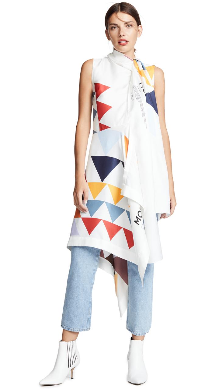 Monse Print Scarf Top