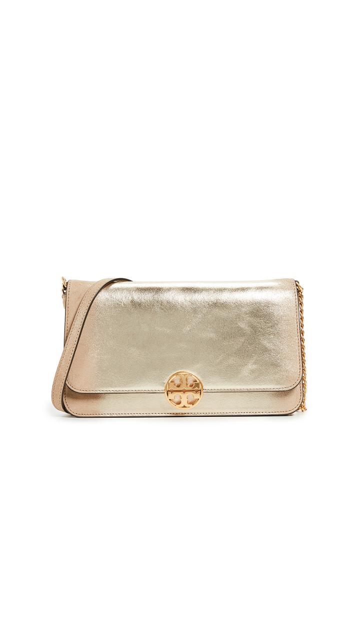 Tory Burch Chelsea Metallic Convertible Clutch