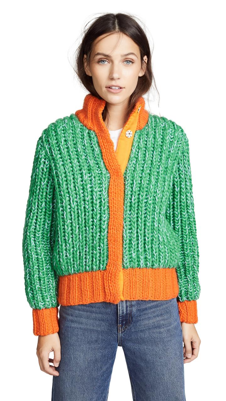 Novis Jagger Cropped Hand Knit Cardigan