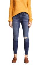 Mother High Waisted Looker Ankle Jeans