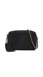 What Goes Around Comes Around Chanel Suede Diamond Cc Bag
