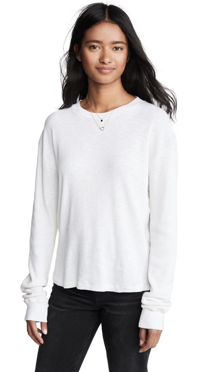 Re Done Thermal Long Sleeve T Shirt