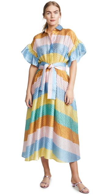 Tata Naka Rainbow Shirtdress