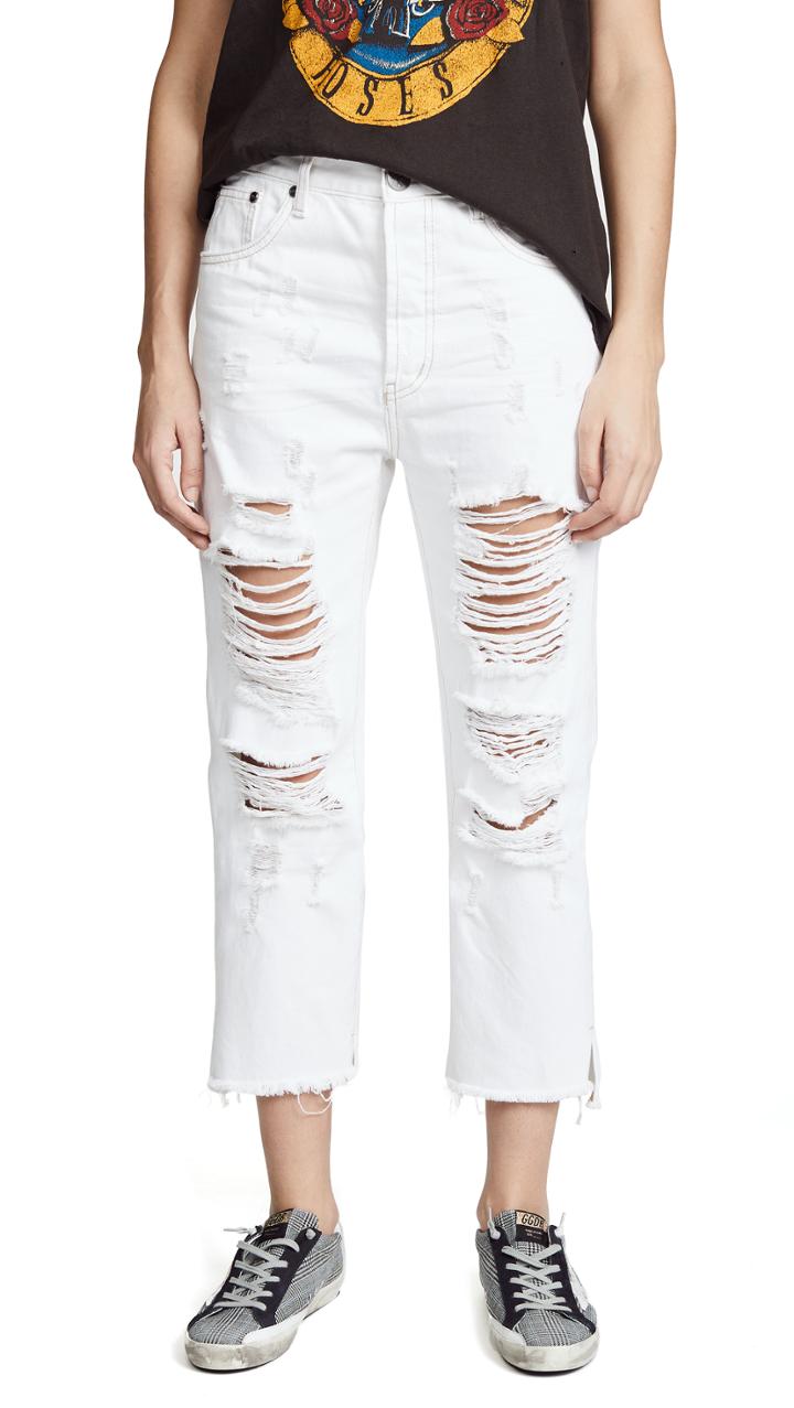 One Teaspoon Low Waist Hooligans Jeans
