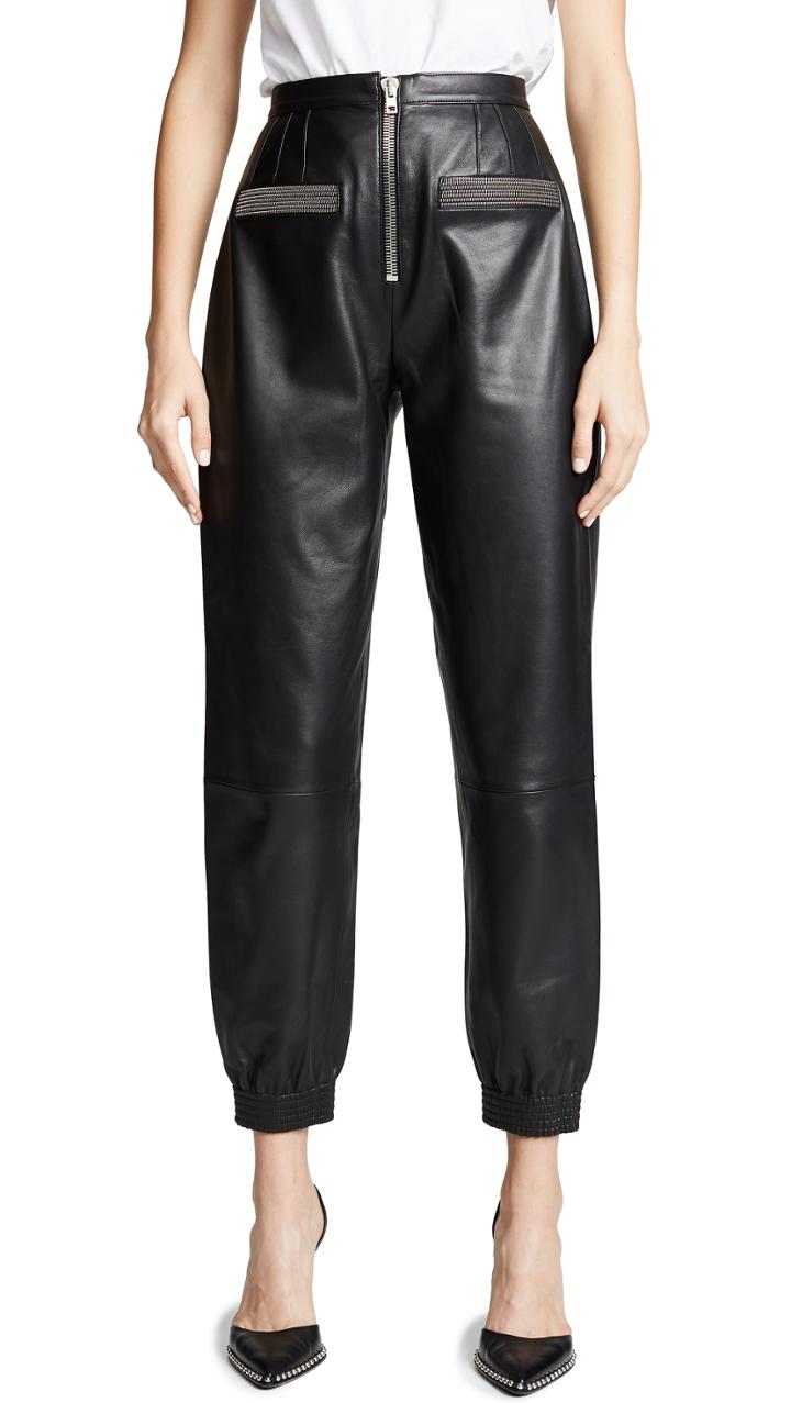 Alexander Wang Leather Sweatpants