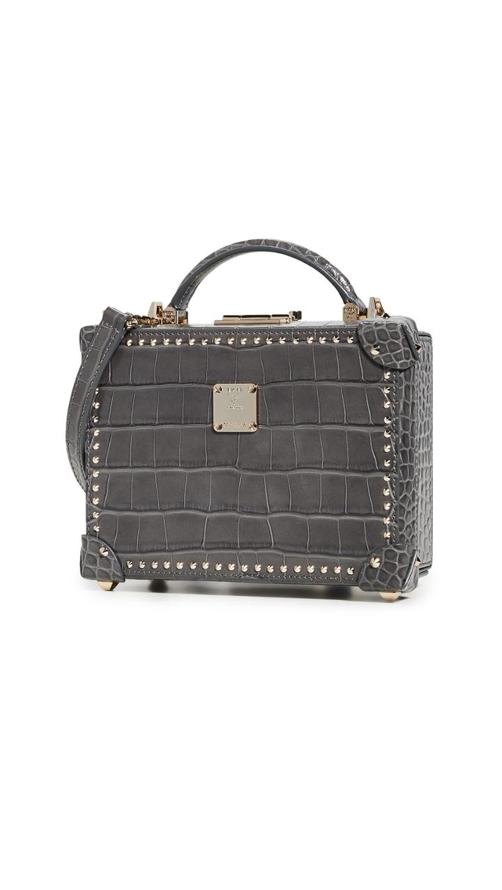 Mcm Berlin Embossed Croco Small Crossbody Bag