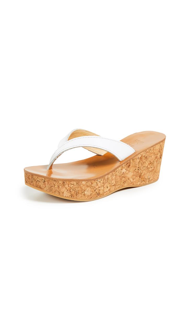 K Jacques Diorite Thong Wedges