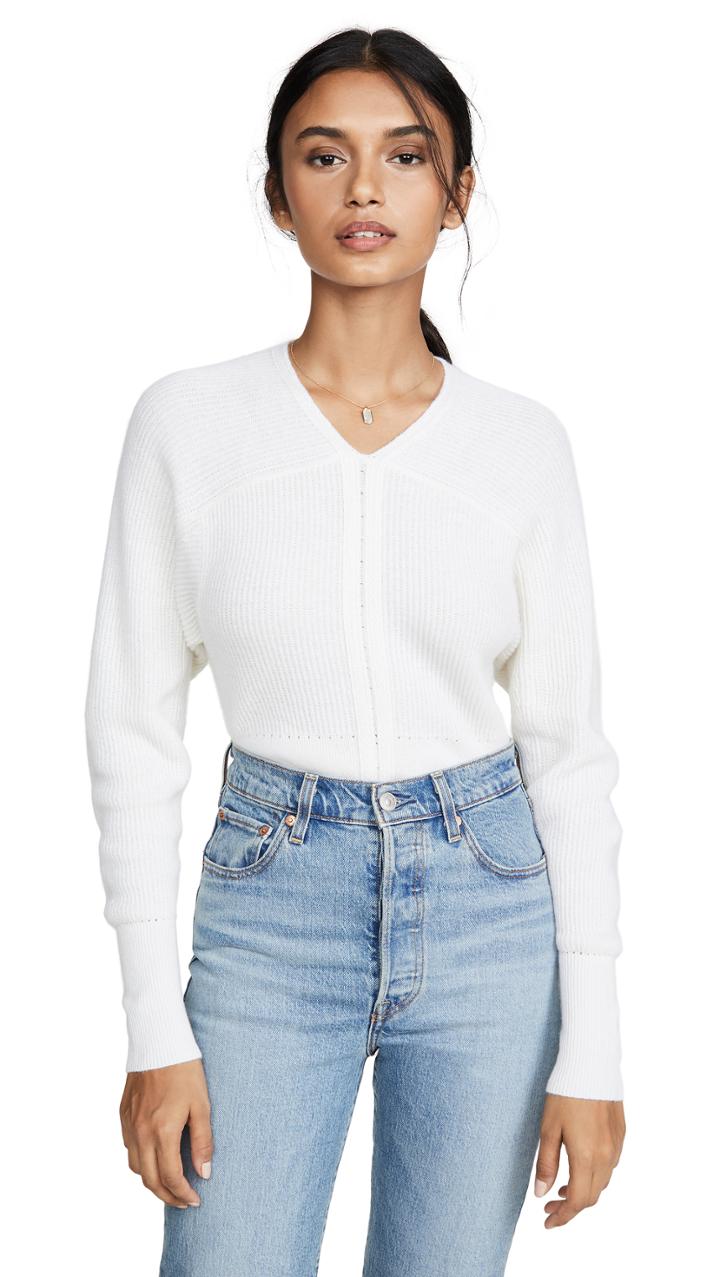 Tse Cashmere Braided Rib Dolman Sweater