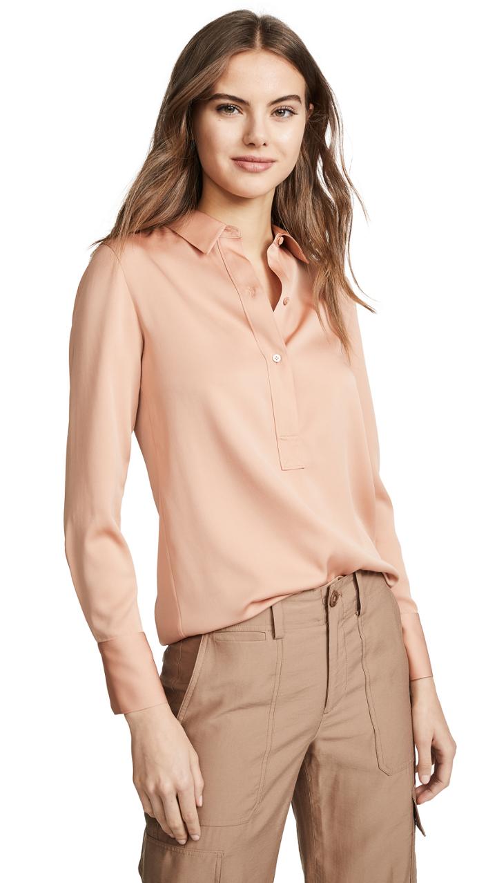 Vince Slim Popover Shirt