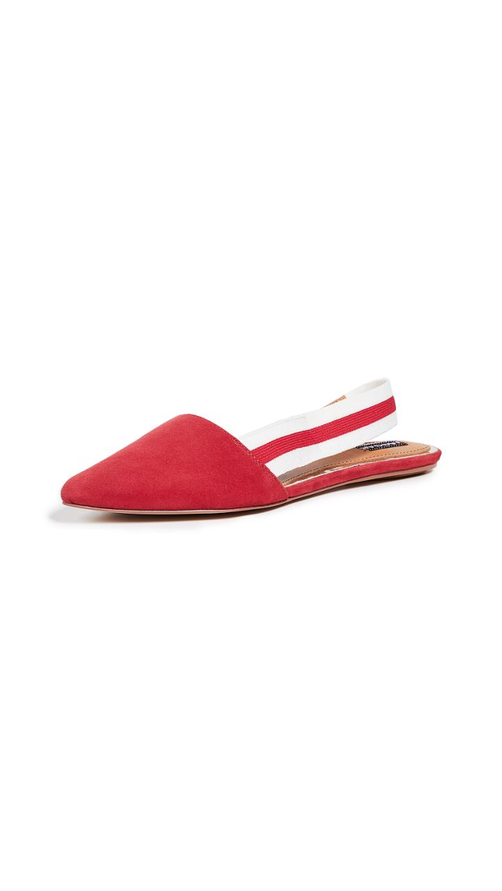 Jaggar Action Suede Slingback Flats