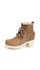 No 6 Lander Lace Up Shearling Boots