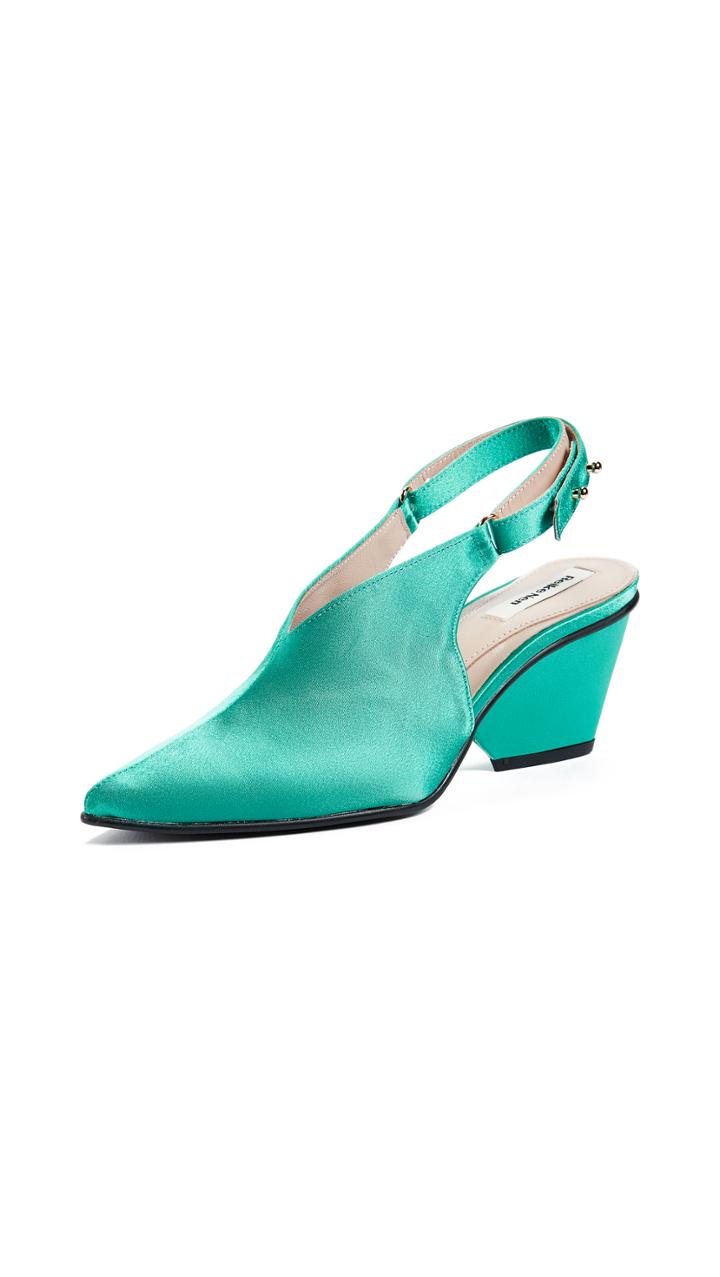 Reike Nen Satin Middle Slingback Pumps