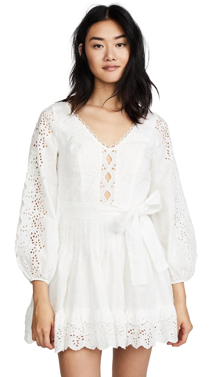 Zimmermann Helm Eyelet Vine Dress