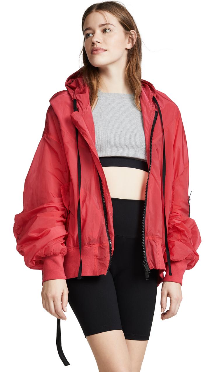 Unravel Project Organza Hybrid Bomber Jacket