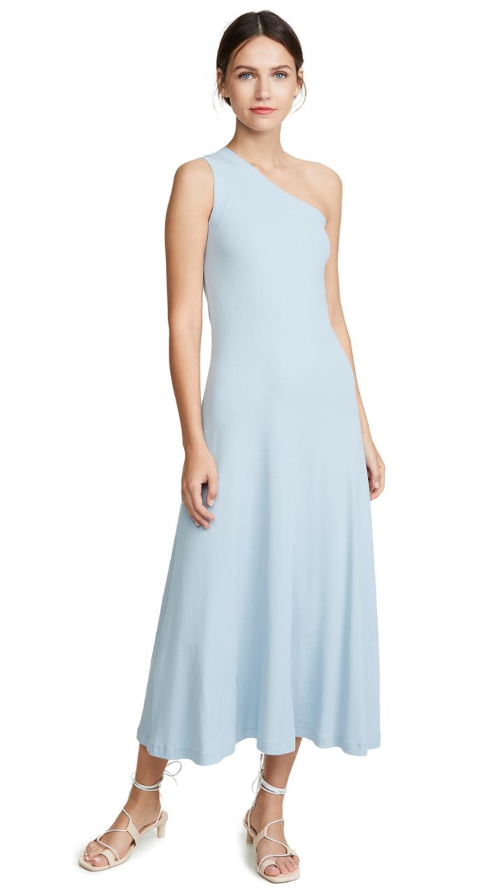 Rosetta Getty One Shoulder Tank Dress