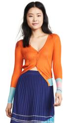 I Am Chen Stripe Sleeve Cardigan