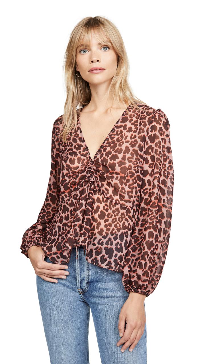 The Fifth Label Leopard Long Sleeve Top