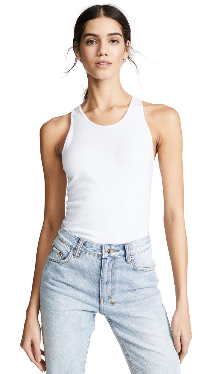 Enza Costa Fitted Racer Tank