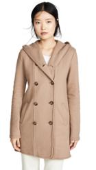 James Perse Double Breasted Hooded Coat