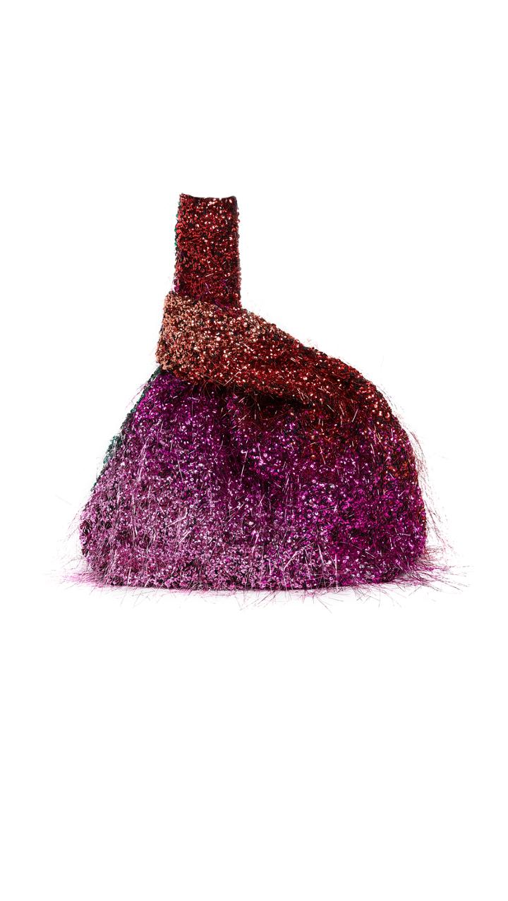 Ashish Sequin Tinsel Rainbow Ombre Shopper Tote