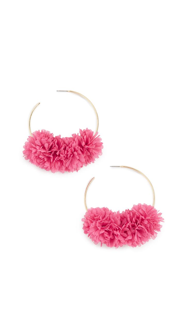 Baublebar Hoop With Flower Earrings