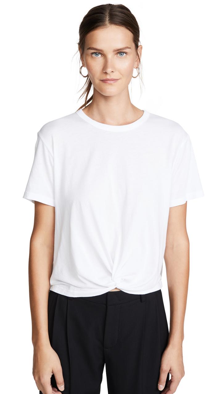 Monrow Twist Front Tee