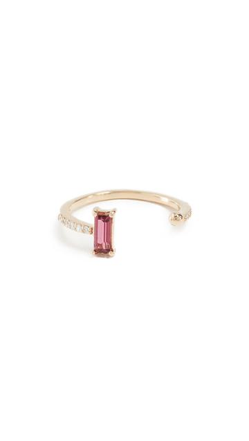 Paige Novick Diamond Tourmaline 18k Gold Ring