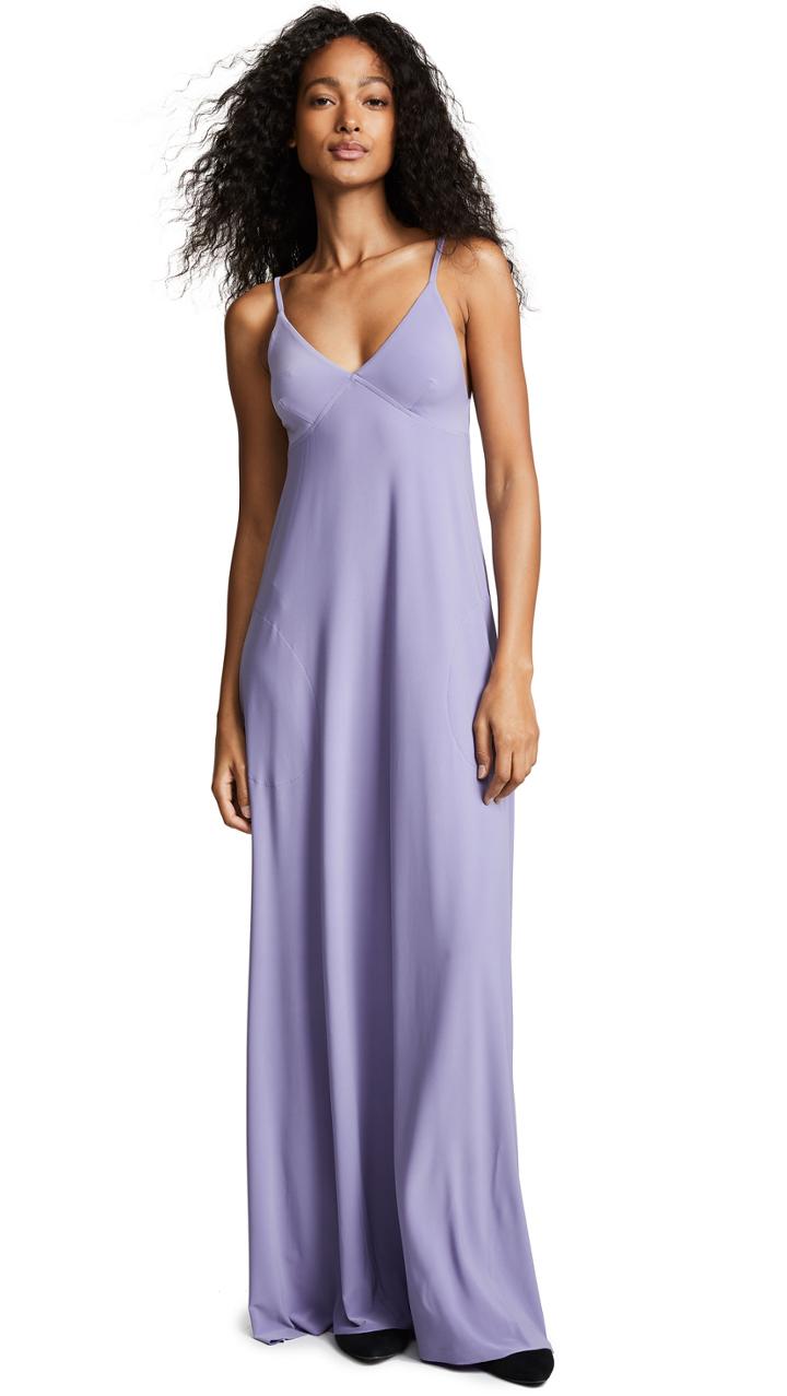 Norma Kamali Slip A Line Long Dress