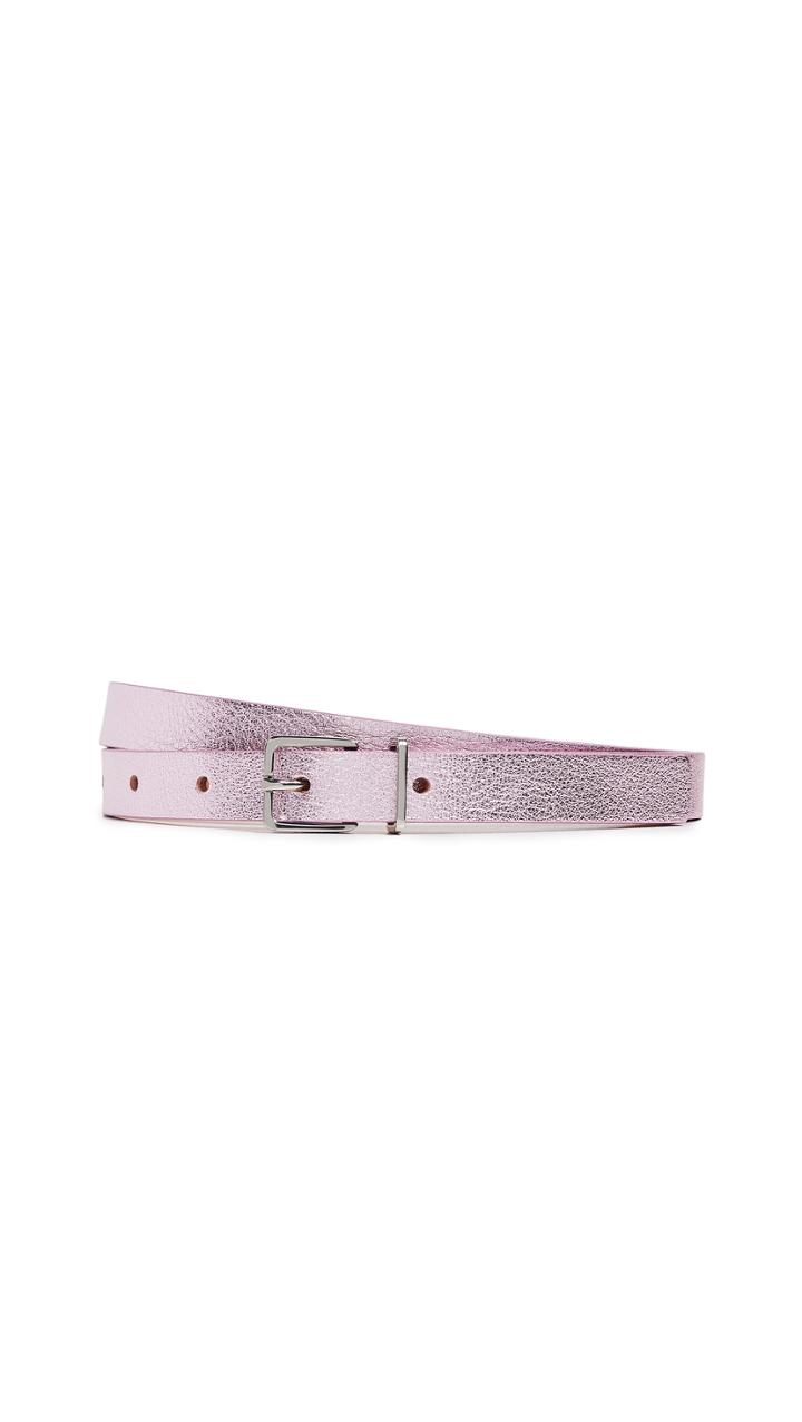 Maison Boinet 15mm Metallic Leather Belt