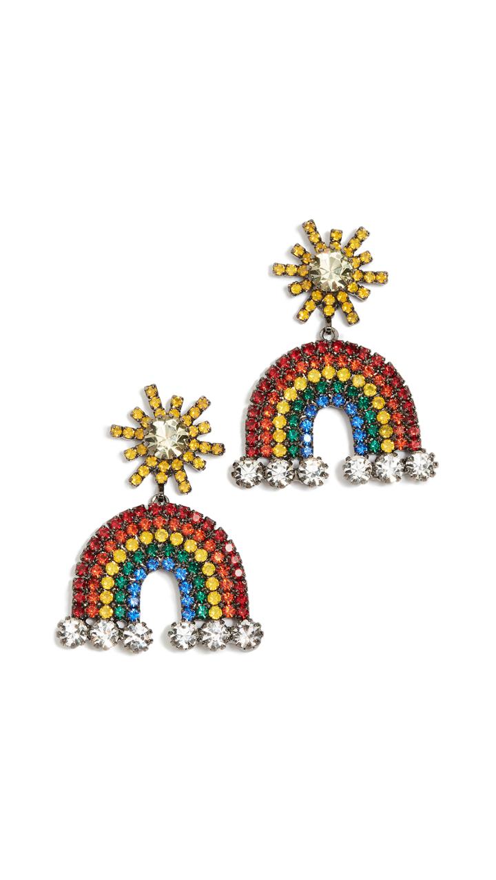 Elizabeth Cole Rainbow Earrings