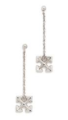 Off White Pendant Arrow Earrings