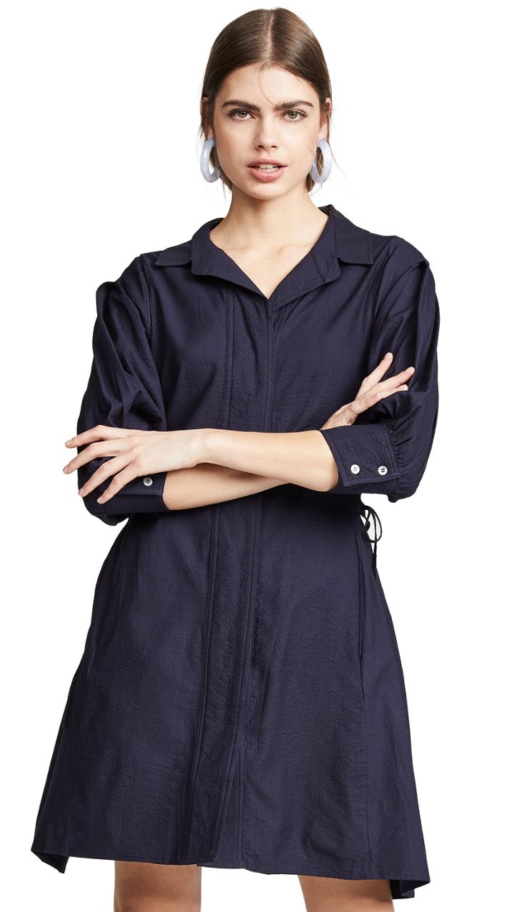 Opening Ceremony Lace Up Shirtdress