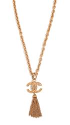 What Goes Around Comes Around Chanel Florentine Tassel Necklace