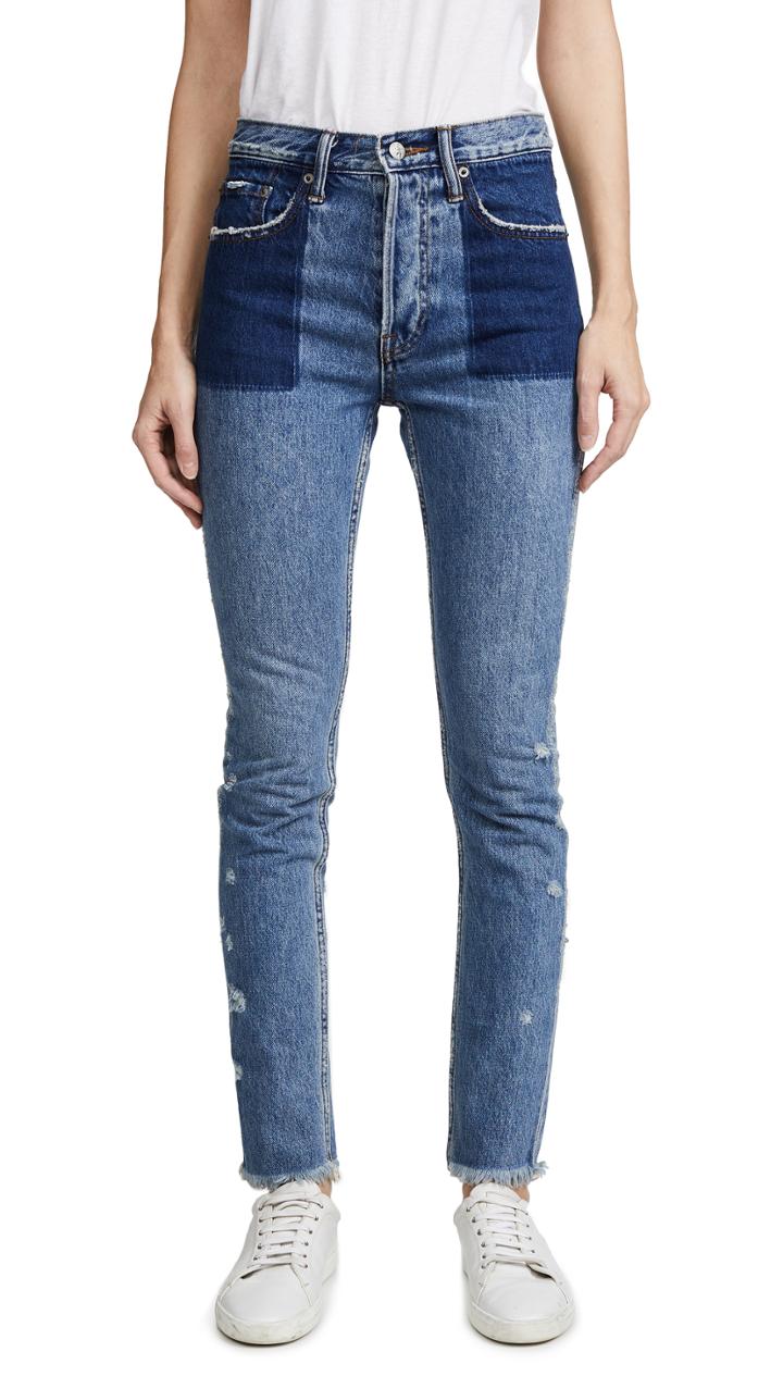 Prps Amx Jeans With Reverse Tone Pockets
