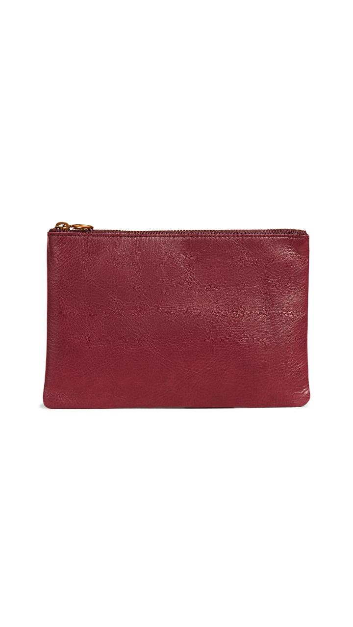 Madewell The Leather Pouch Clutch