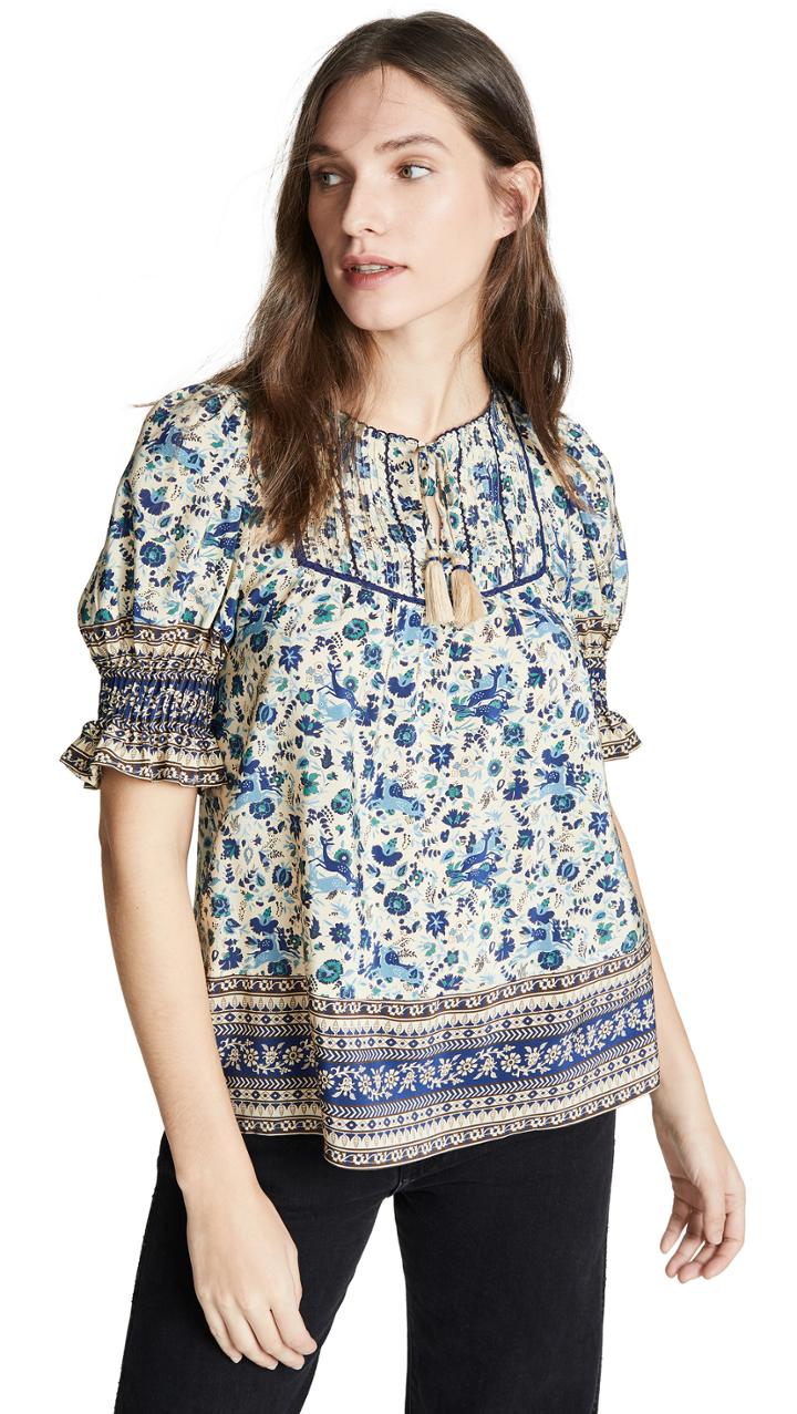 Sea Doe Print Blouse
