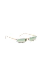 Linda Farrow Luxe Super Thin Cat Eye Sunglasses