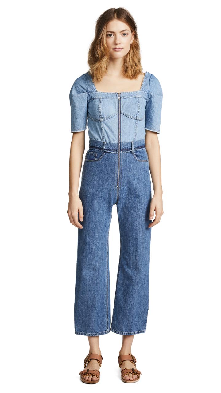 Sea Two Tone Jumpsuit