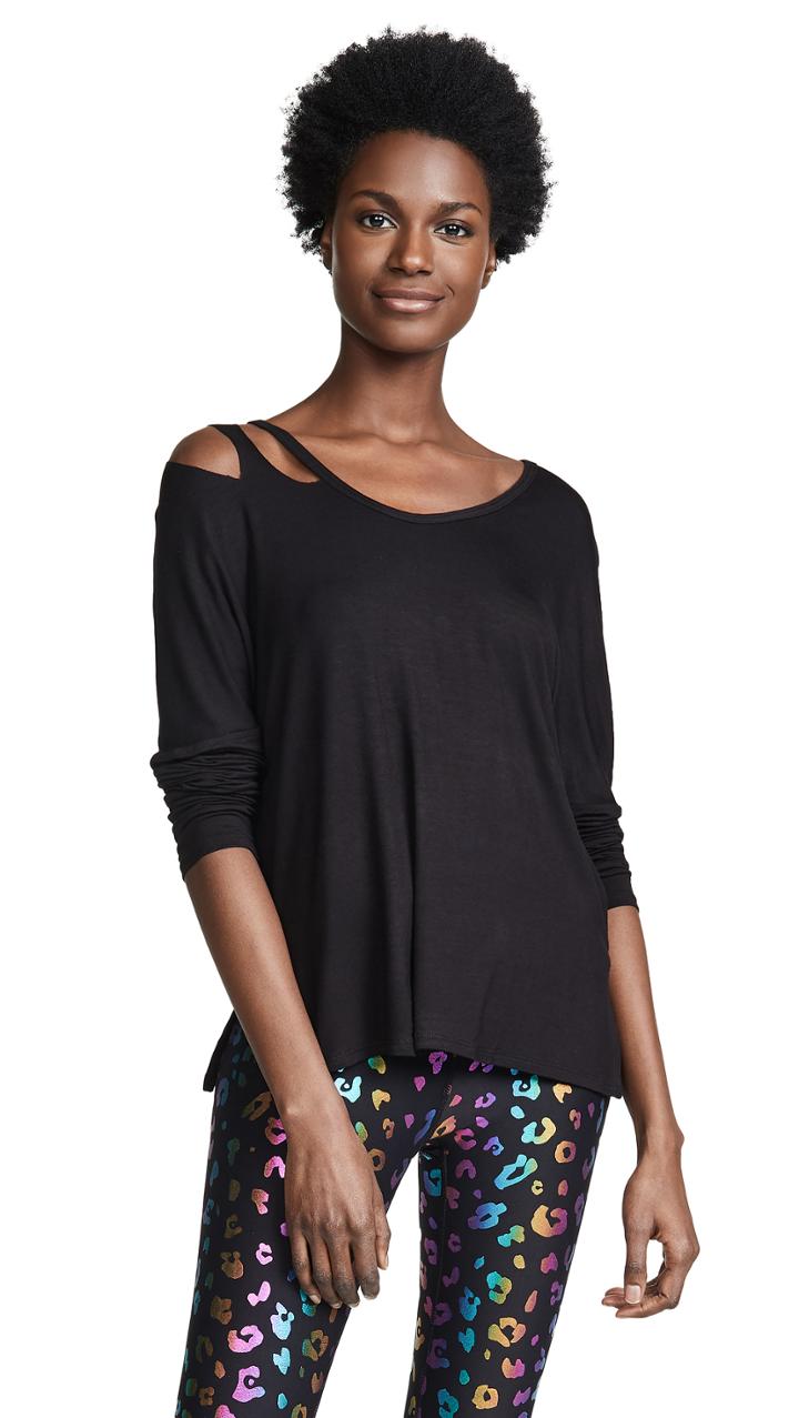 Terez Raw Slash Top