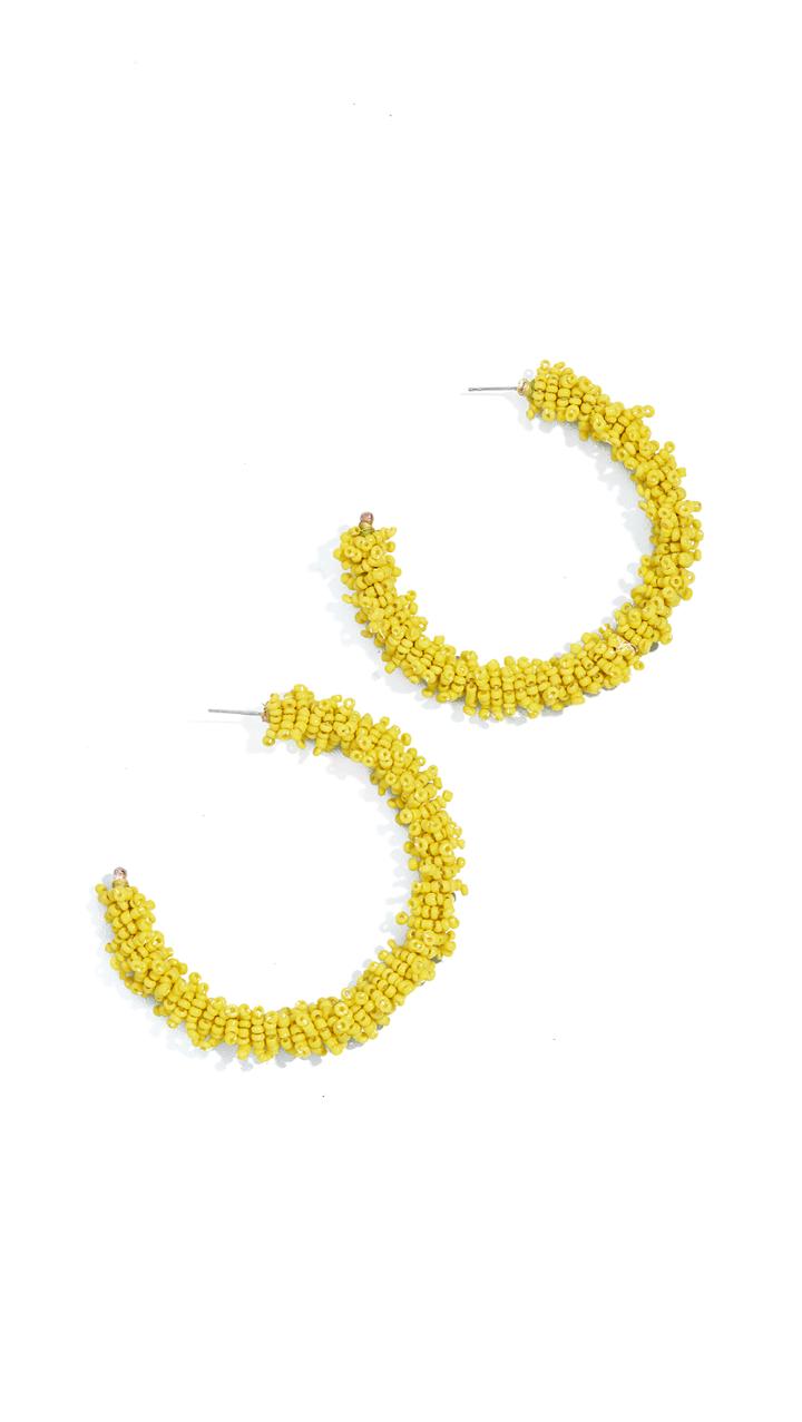 Baublebar Large Beaded Hoop Earrings