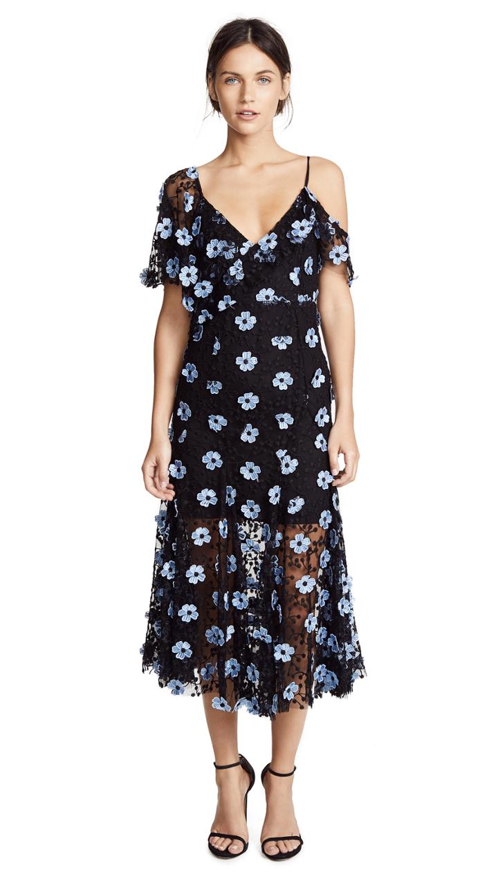 La Maison Talulah Crave You Asymmetrical Midi Dress