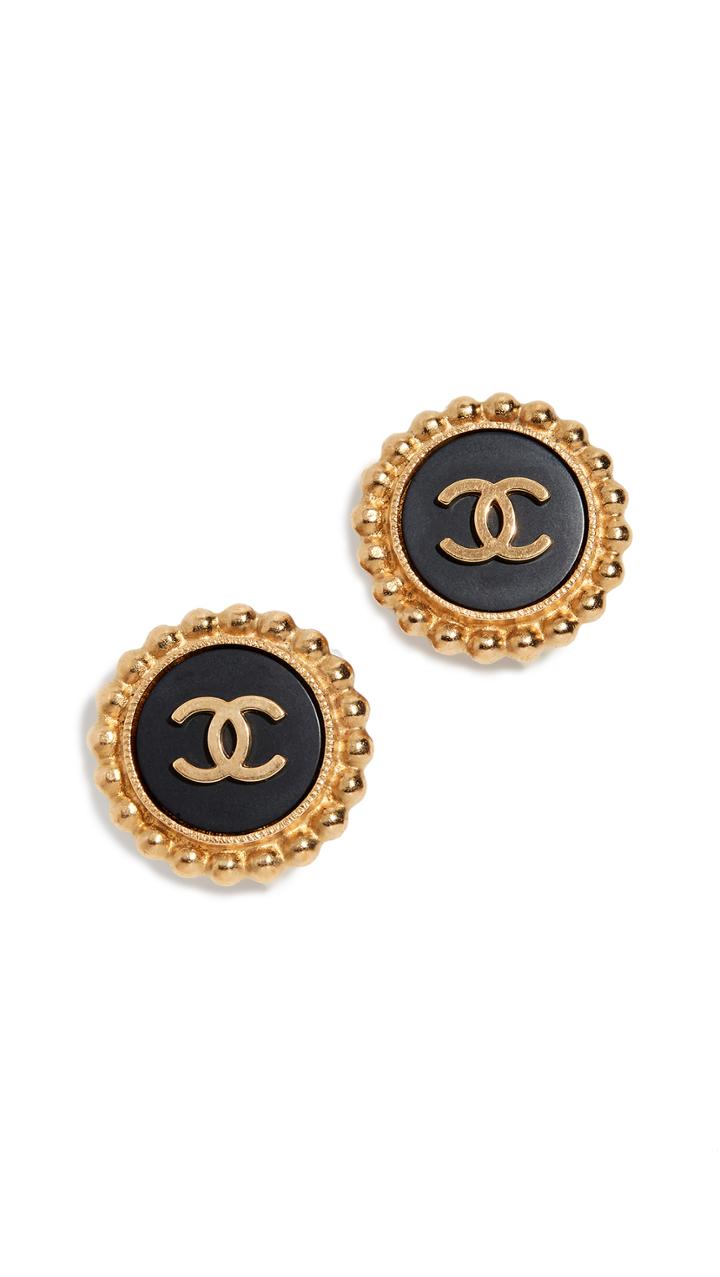 What Goes Around Comes Around Chanel Ball Border Earrings